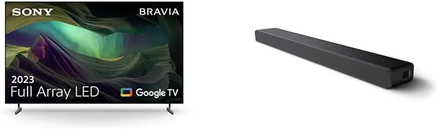 Google KD-55X85L HT-A3000 Smart TV, televisore, 4K UHD, HDR, Bluetooth, Full Array LED, 1 canali, ECO PACK, BRAVIA CORE, Modello 2023 + HT-A3000