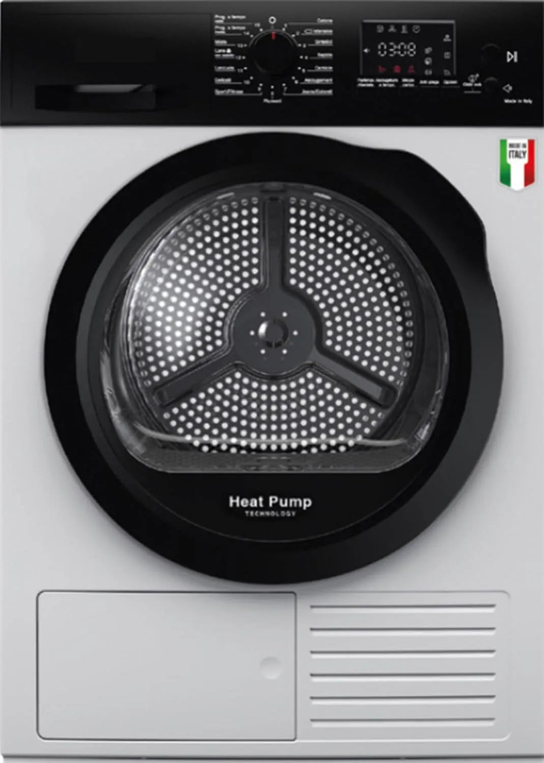Asciugatrice SDR9I, 9 kg, classe energetica E, libera installazione, SDR9I - Asciugatrice con pompa di calore