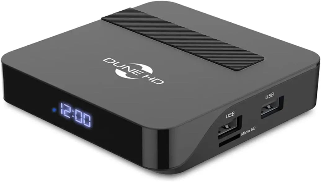 modello AV1 4GB/32GB, Dune HD AV1 4K Plus Android Box, HDR10+, 4Kp60, WiFi 2T2R, Display, 2x USB 2.0 host, HDMI 2.1, ISO DV P7 FEL MKV AFR, Bluetooth
