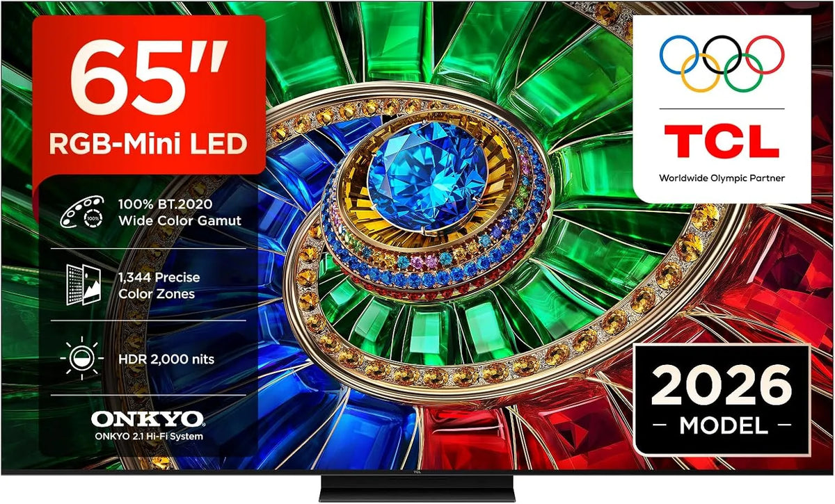 TCL 65RM7L 2.000nit Smart TV, 65 pollici, televisore, 4K UHD, HDR, Smart TV RGB‐Mini LED 4K HDR10+ da 65'