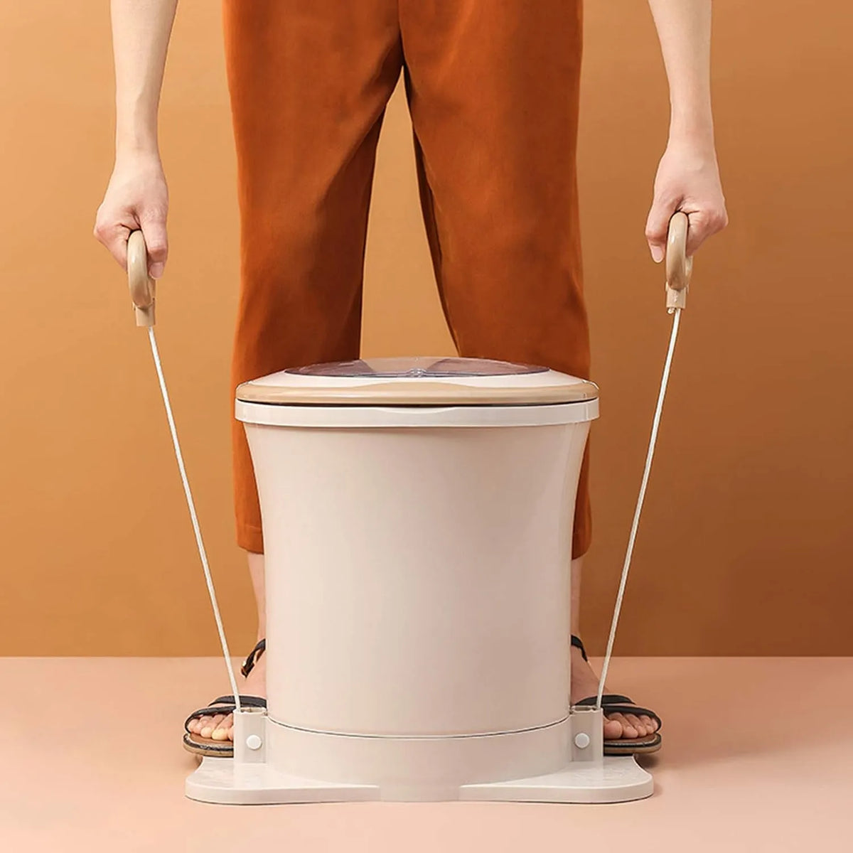 Prodotto portatile, Stendibiancheria compatto per vestiti, non elettrico, con cestello staccabile, 2500 giri, ideale per appartamenti, min, dormitori