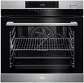 AEG Forno elettrico, 60cm, vapore, acciaio inox, AEG - Forno multifunzione a vapore BSK 682020 M finitura inox antimpronta da 60cm