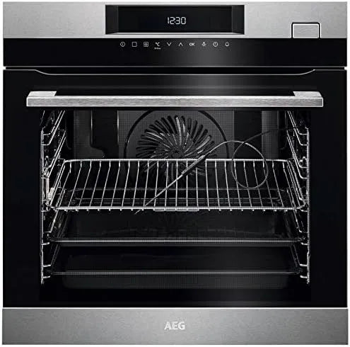 AEG Forno elettrico, 60cm, vapore, acciaio inox, AEG - Forno multifunzione a vapore BSK 682020 M finitura inox antimpronta da 60cm