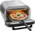 Forno elettrico per pizza, 32 cm, 1700 W, pietra refrattaria, professionale, rimovibile, scalda fino a 450°, Cuoce in 2 minuti, MACOM, 1700W