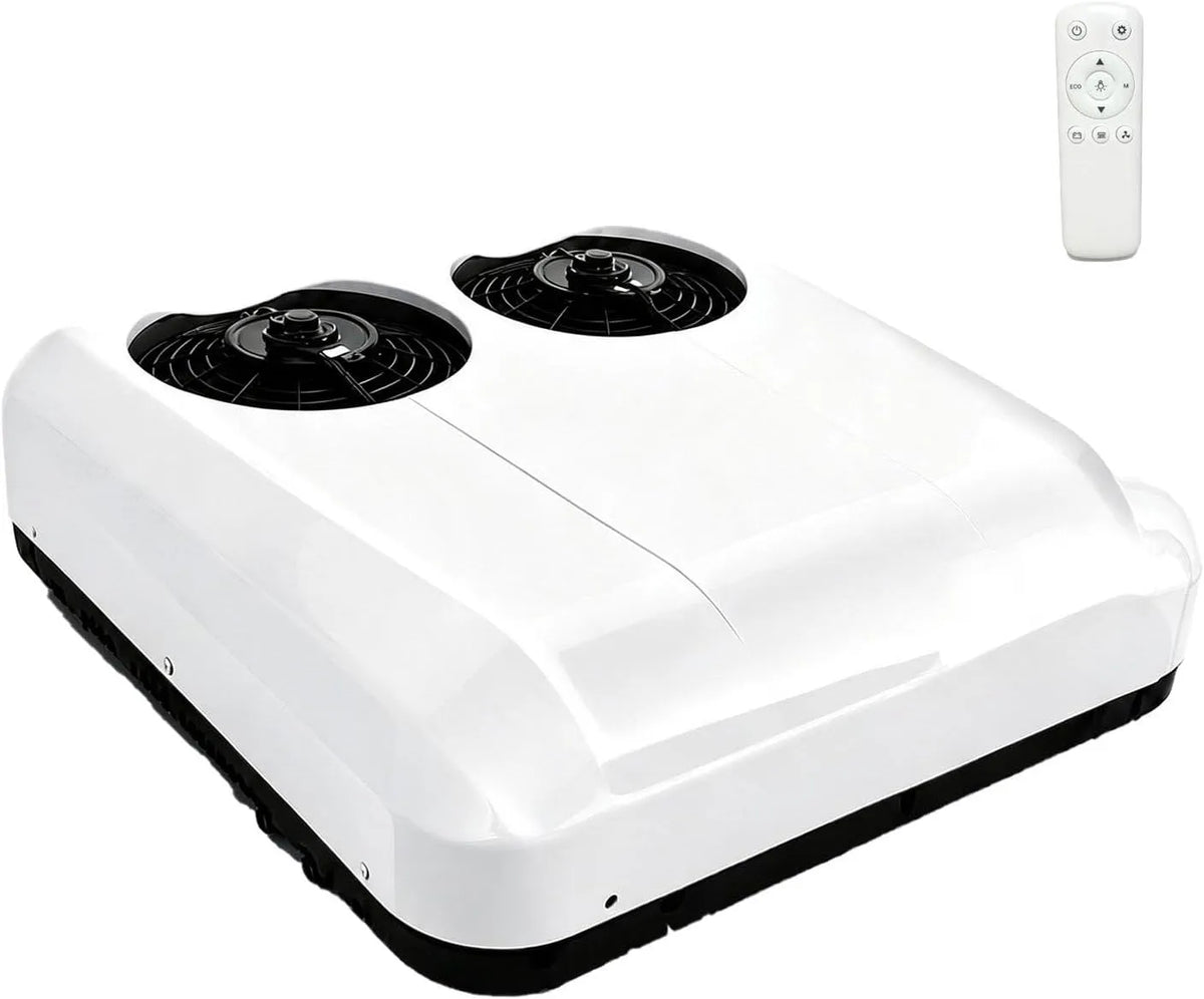 Condizionatore, 12 V, food truck, bianco, Silenzioso, da Tetto, Senza canalizzazione, a Basso consumo energetico, Ideale per Camper, roulotte