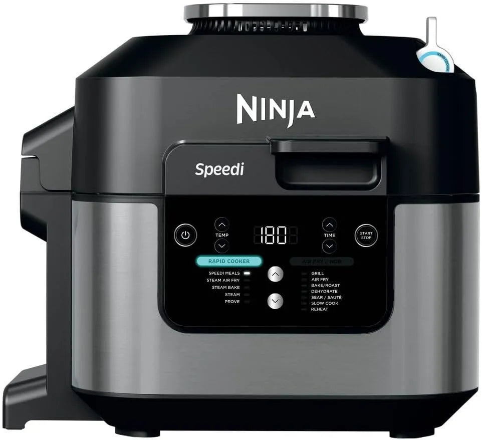 Ninja Pentola e padella, Ninja Speedi Pentola Elettrica Rapida 10 in 1, Friggitrice ad Aria